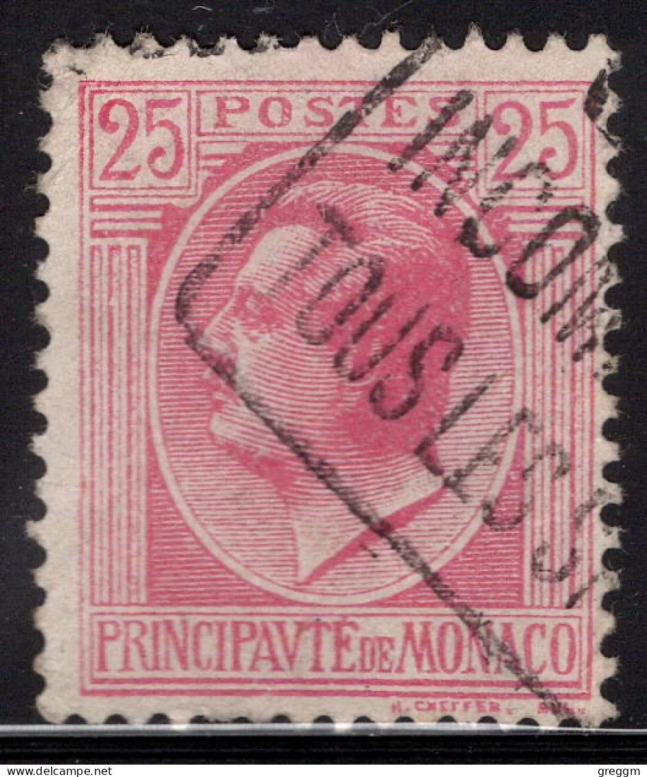 Monaco 1924 Single Stamp Prince Louis II In Fine Used - Oblitérés