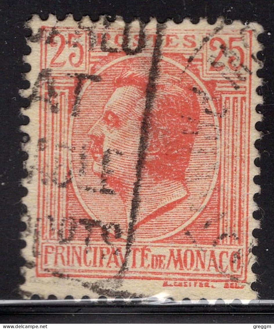 Monaco 1924 Single Stamp Prince Louis II In Fine Used - Oblitérés