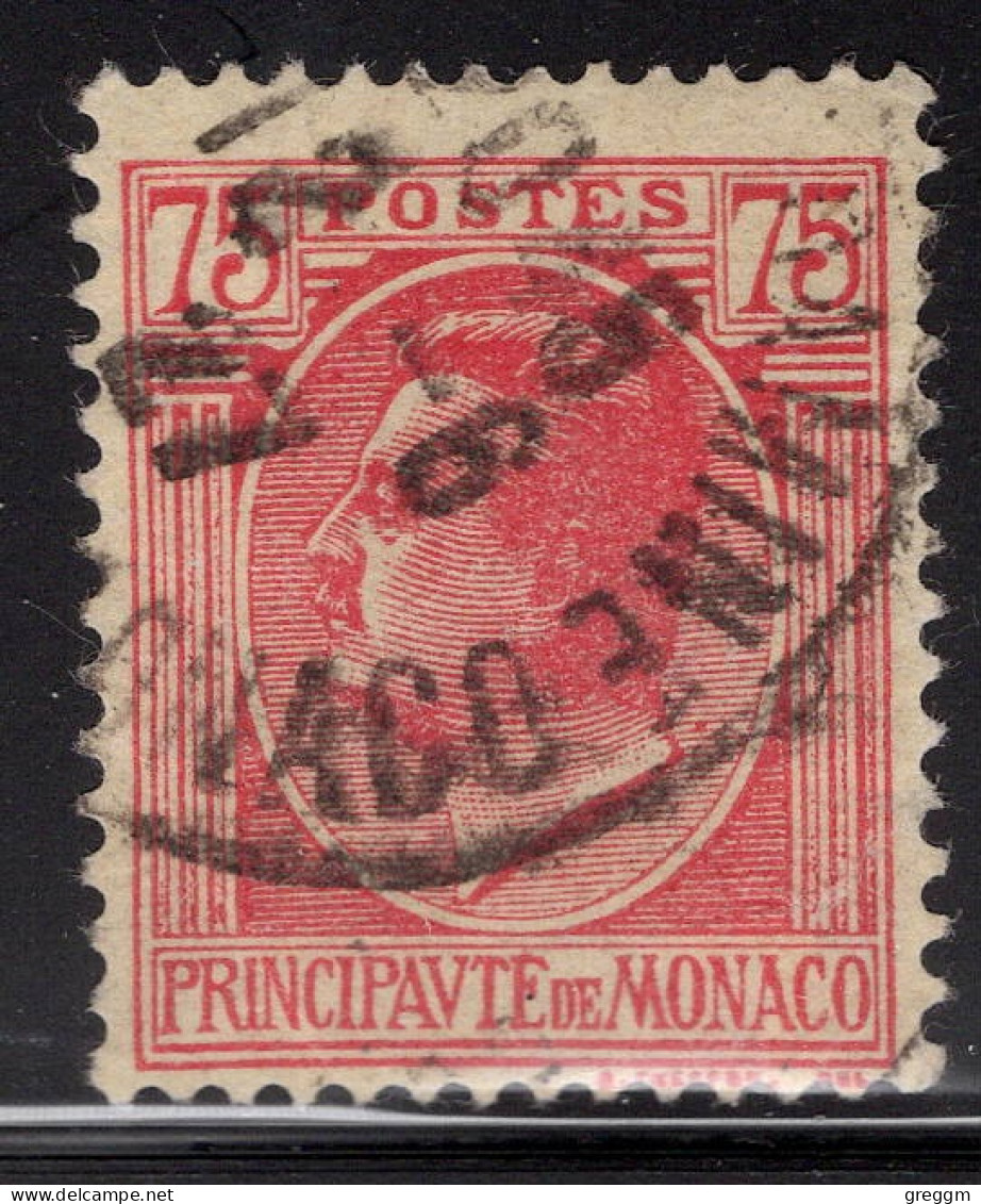 Monaco 1924 Single Stamp Prince Louis II In Fine Used - Oblitérés