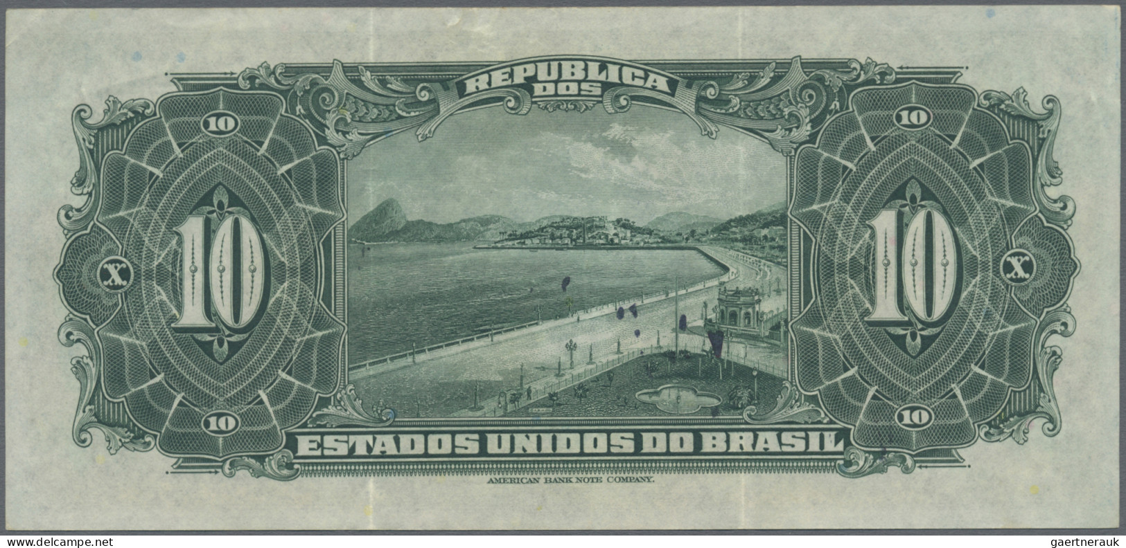 Brazil: República Dos Estados Unidos Do Brasil, Pair With 10 And 20 Mil Reis ND( - Brésil