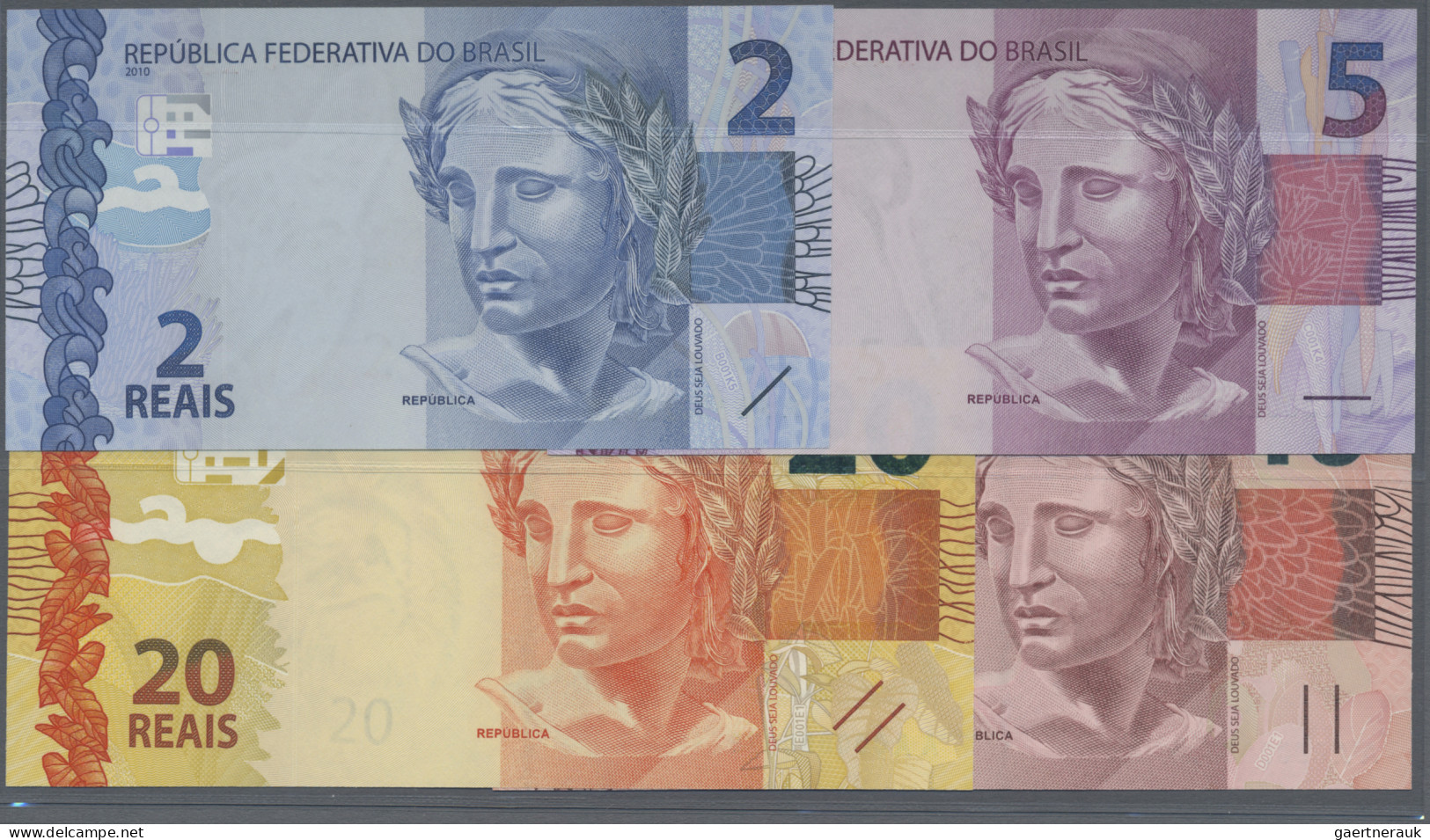 Brazil: Banco Central Do Brasil, Huge Lot With 15 Banknotes, Series 1994-2014, W - Brazil