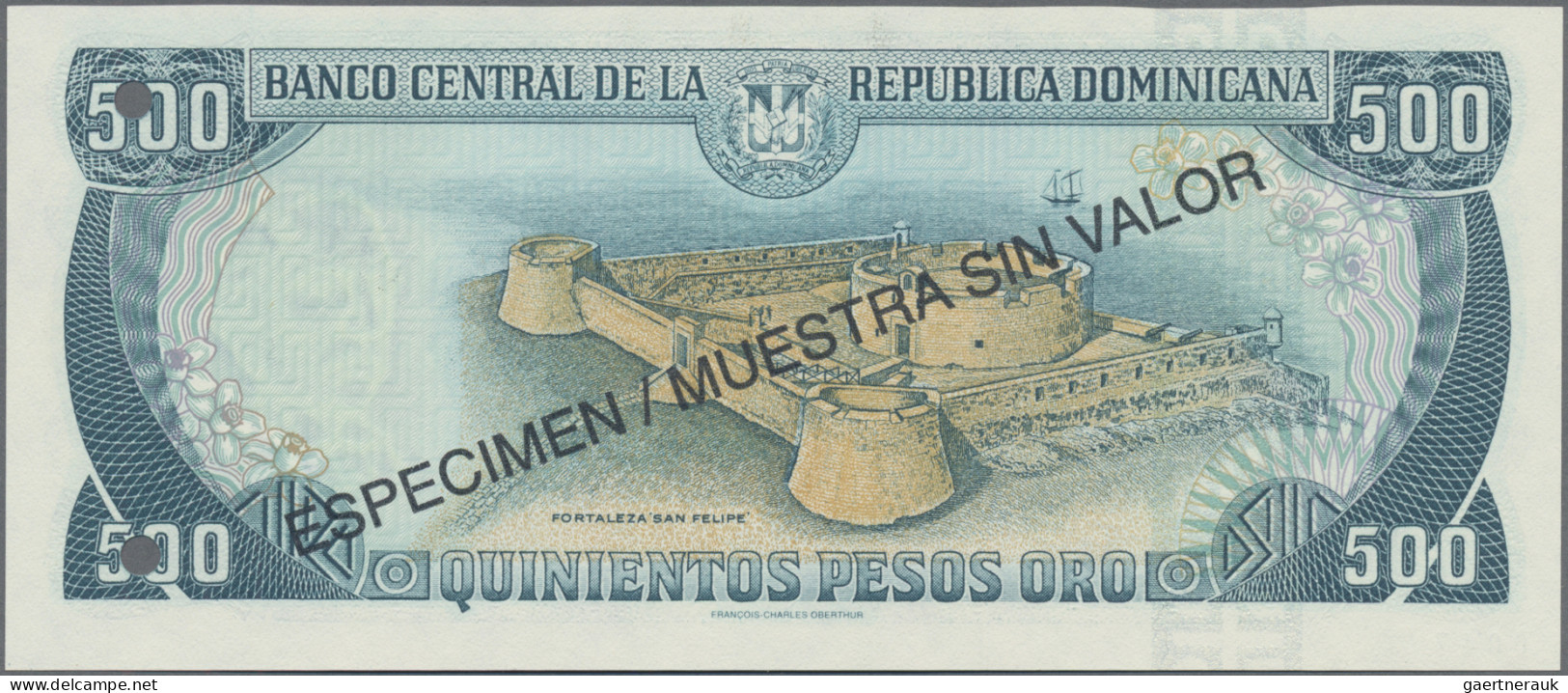 Dominican Republic: Banco Central de la República Dominicana, huge lot with 33 S