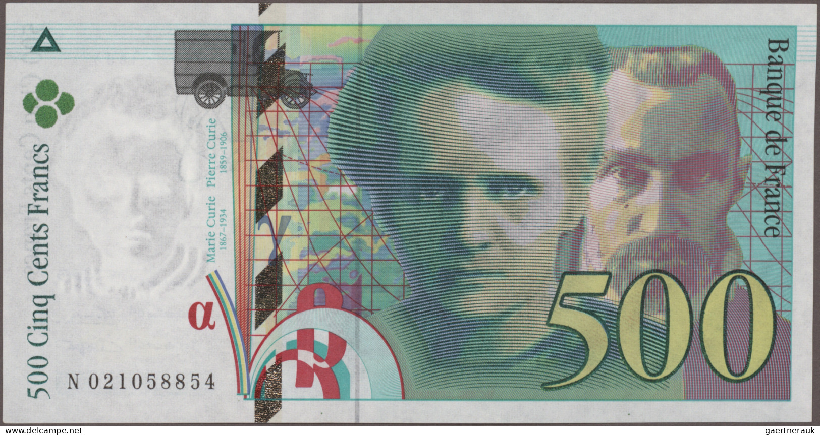 France: Banque de France, giant lot with 33 banknotes, series 1966-1997, compris