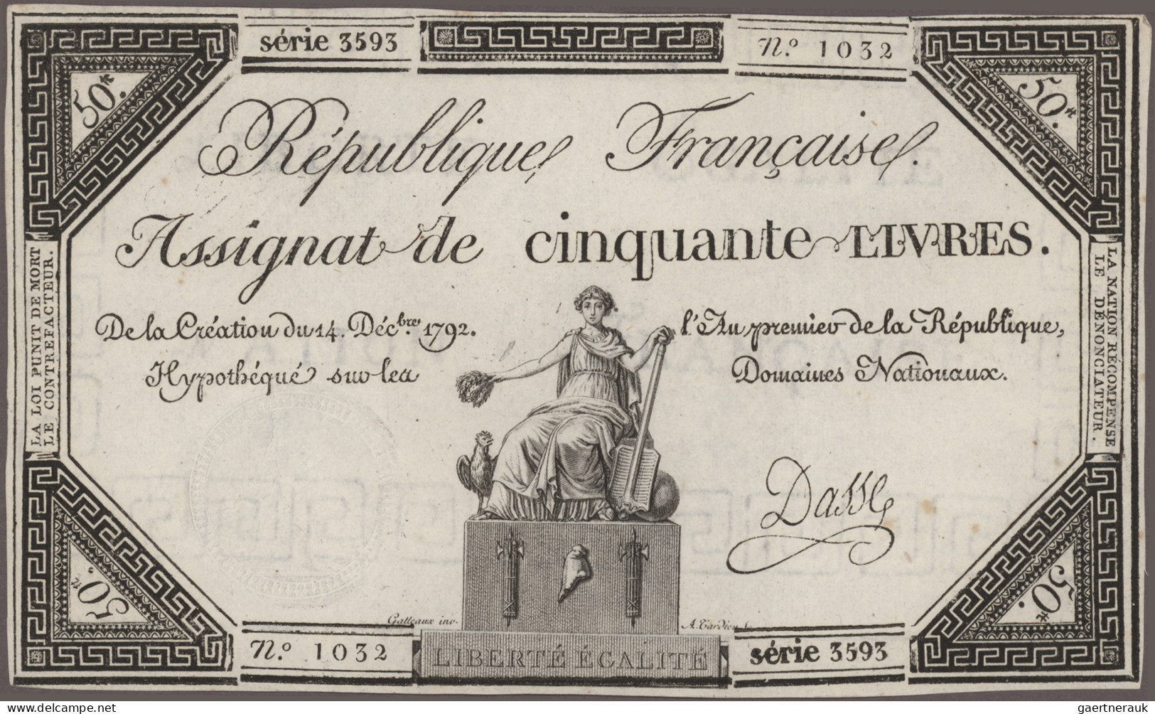 France: Huge Lot With 21 Different French Assignats, Series 1791-1796 And 1 Bank - Autres & Non Classés