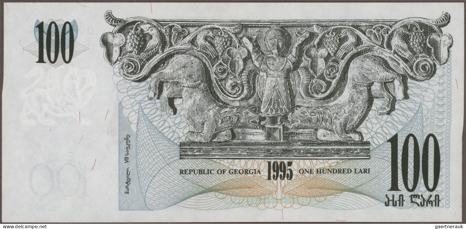 Georgia: Georgian National Bank, Lot With 10 Banknotes, Series 1995-2014, Consis - Georgia