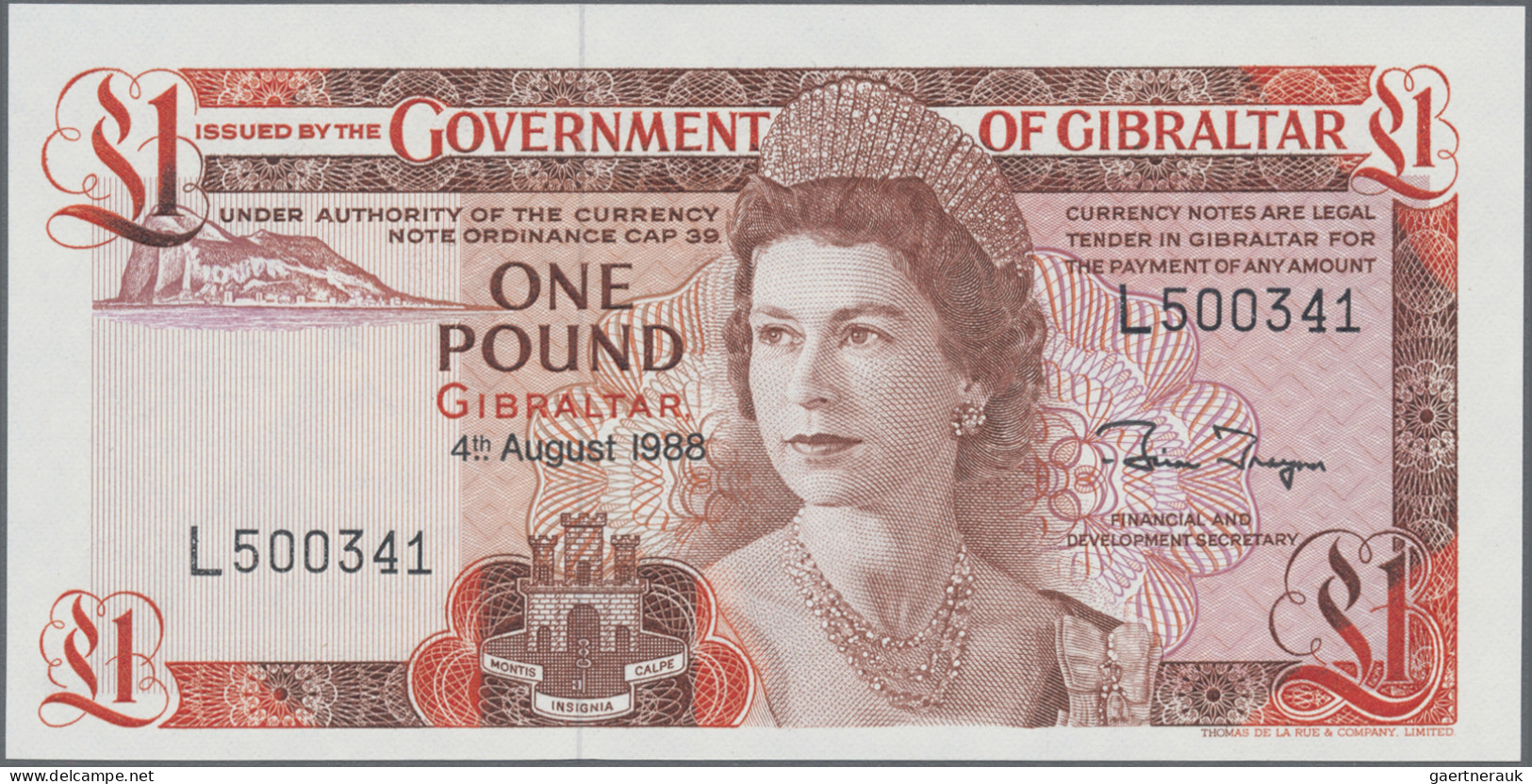 Gibraltar: Government Of Gibraltar, Set With 3 Banknotes, 1986-1988 Series, With - Gibraltar