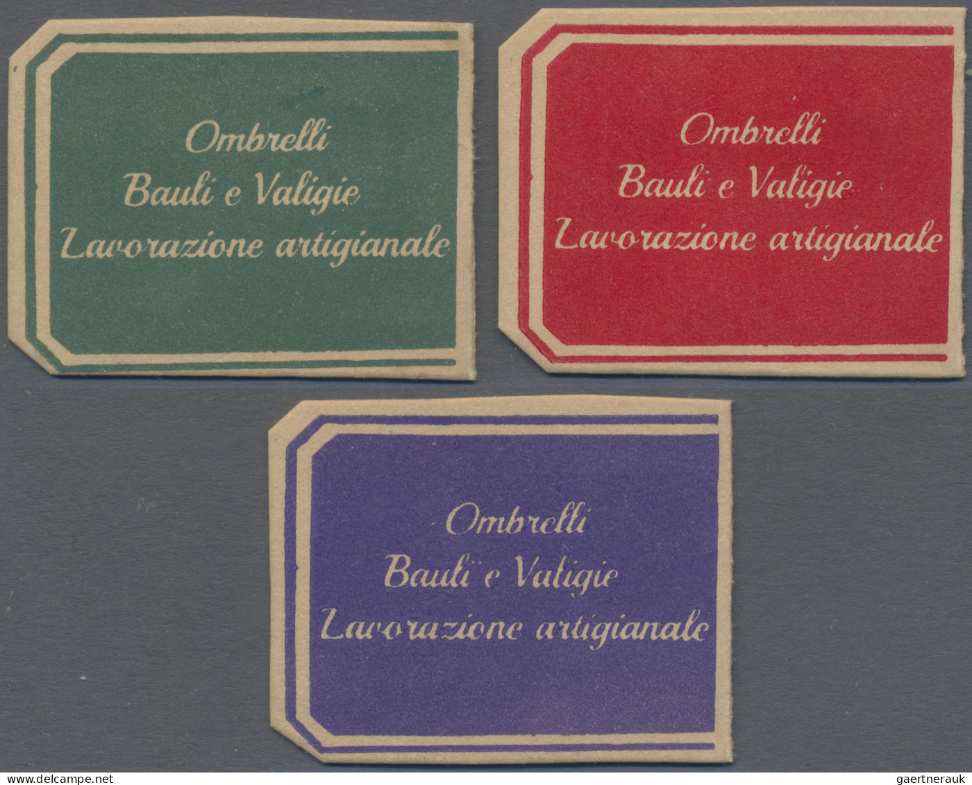 Italy: 1944 (ca), "Emergency Money", "destroyed Monuments", 20 C, 25 C And 50 C - Other & Unclassified