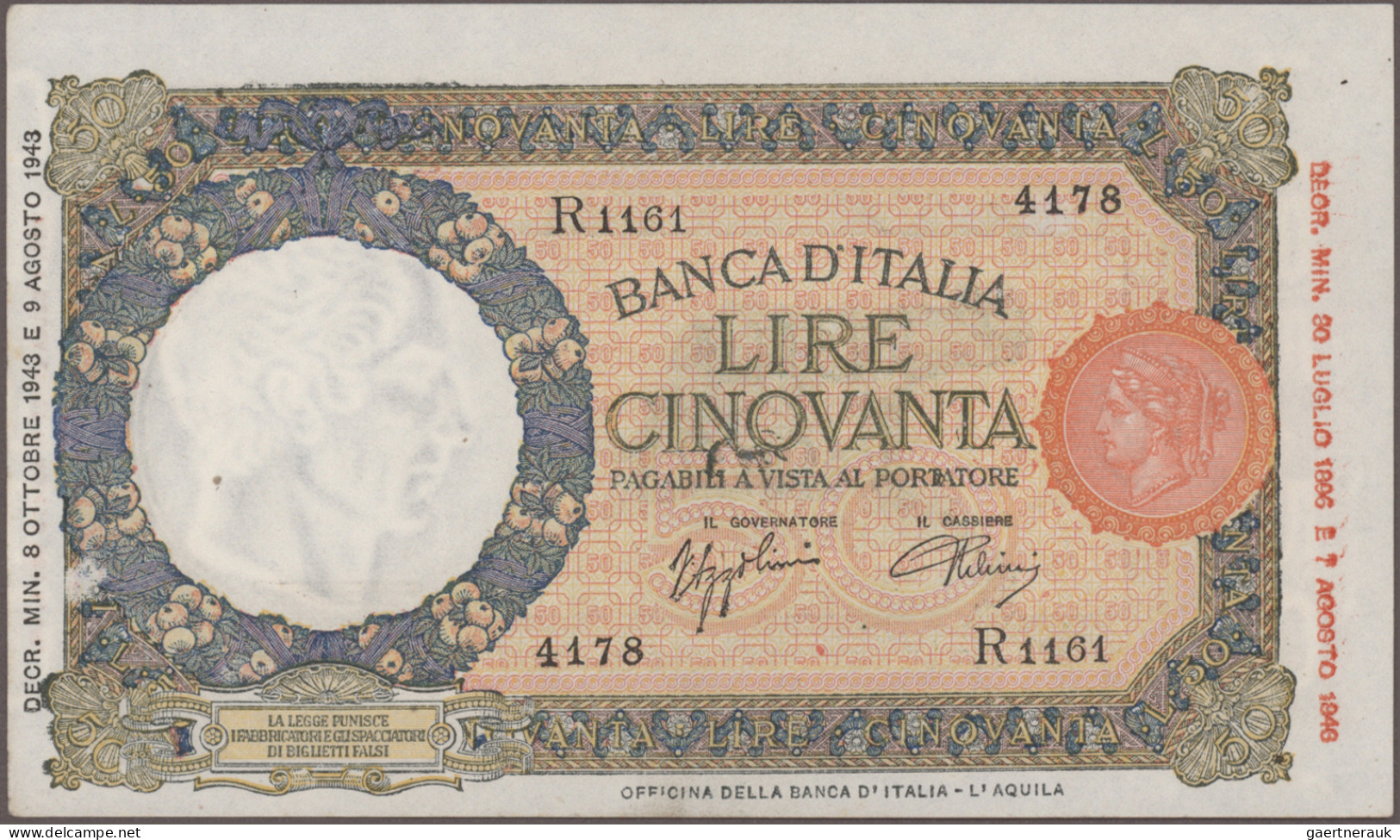 Italy: Banca D'Italia, Giant Lot With 66 Banknotes, Series 1966-1997 With A Lot - Autres & Non Classés