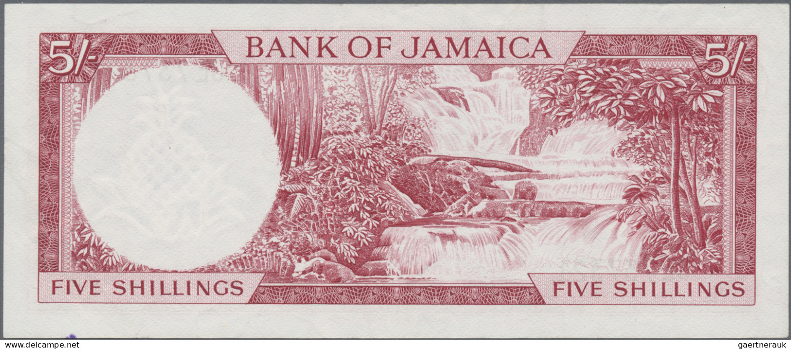 Jamaica: Bank Of Jamaica, Set With 3 Banknotes 5 Shillings, Series ND(1961), P.4 - Jamaique