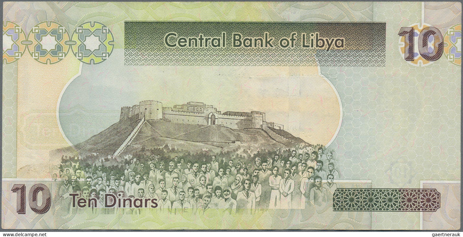 Libya: Central Bank of Libya, huge lot with 34 banknotes, series 1981-2015, comp