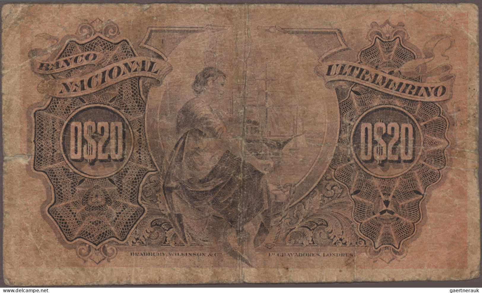 Mozambique: Banco Nacional Ultramarino, Lot With 12 Banknotes, Series 1914-1945, - Mozambique