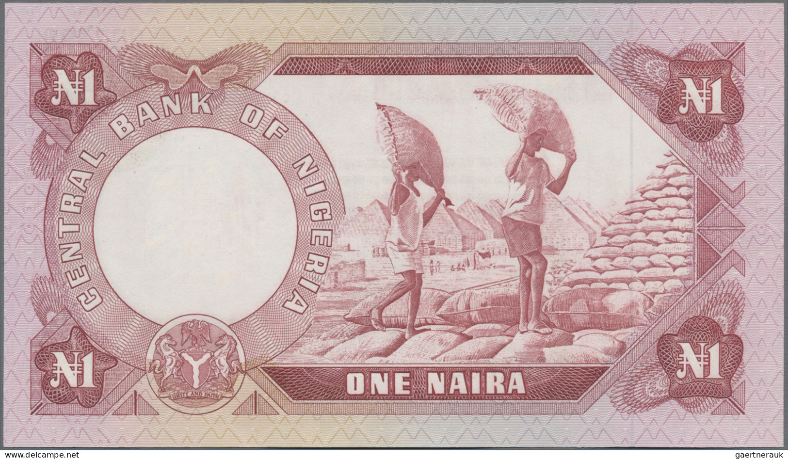 Nigeria: Central Bank Of Nigeria, Lot With 8 Banknotes, 1973-1978 Series, Compri - Nigeria