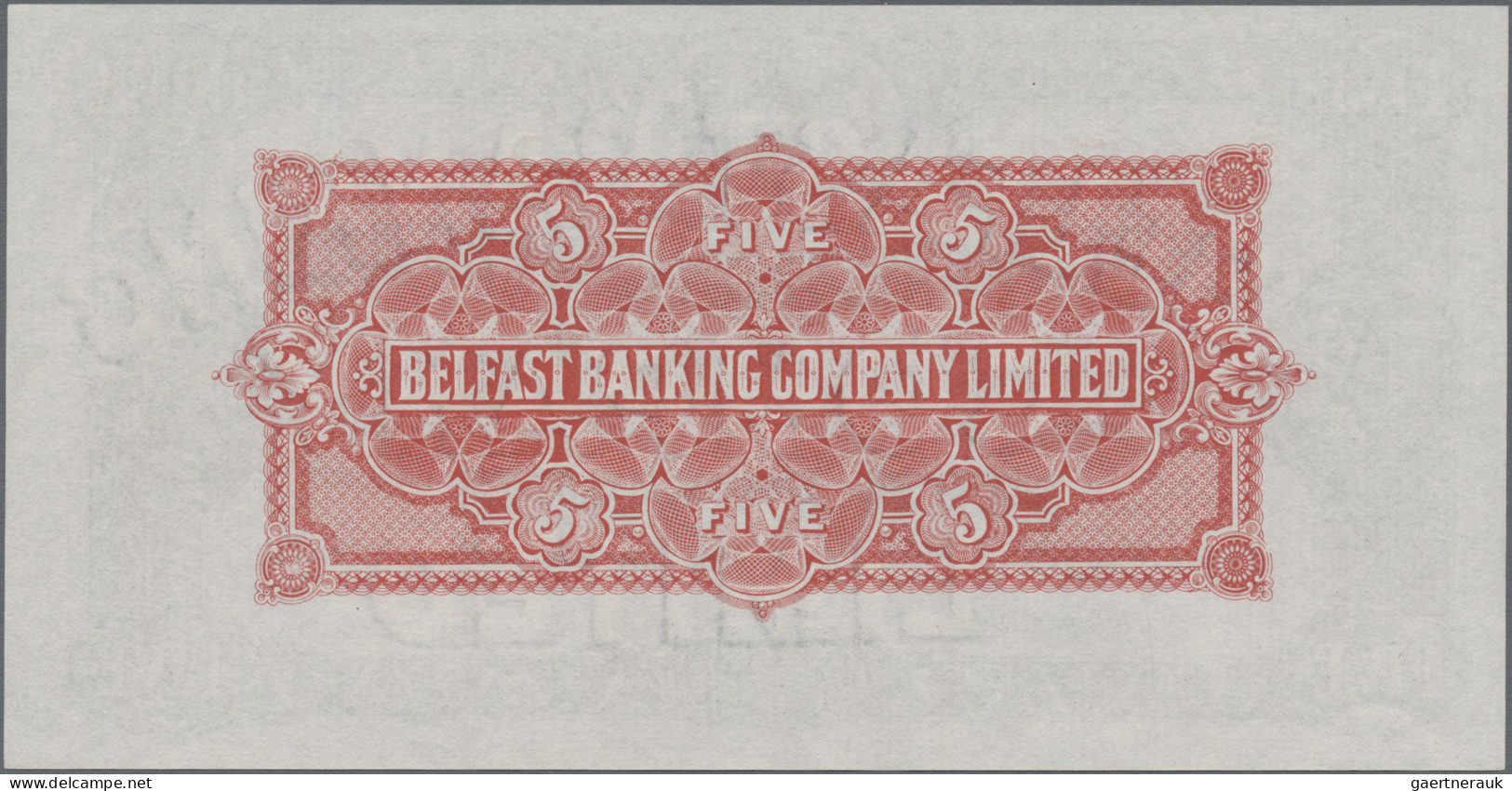 Northern Ireland: Belfast Banking Company Limited, 5 Pounds 2nd October 1942, P. - Autres & Non Classés