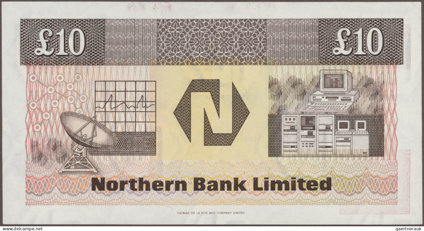 Northern Ireland: Northern Bank Limited, Lot With 6 Banknotes, Series 1971-2005, - Other & Unclassified