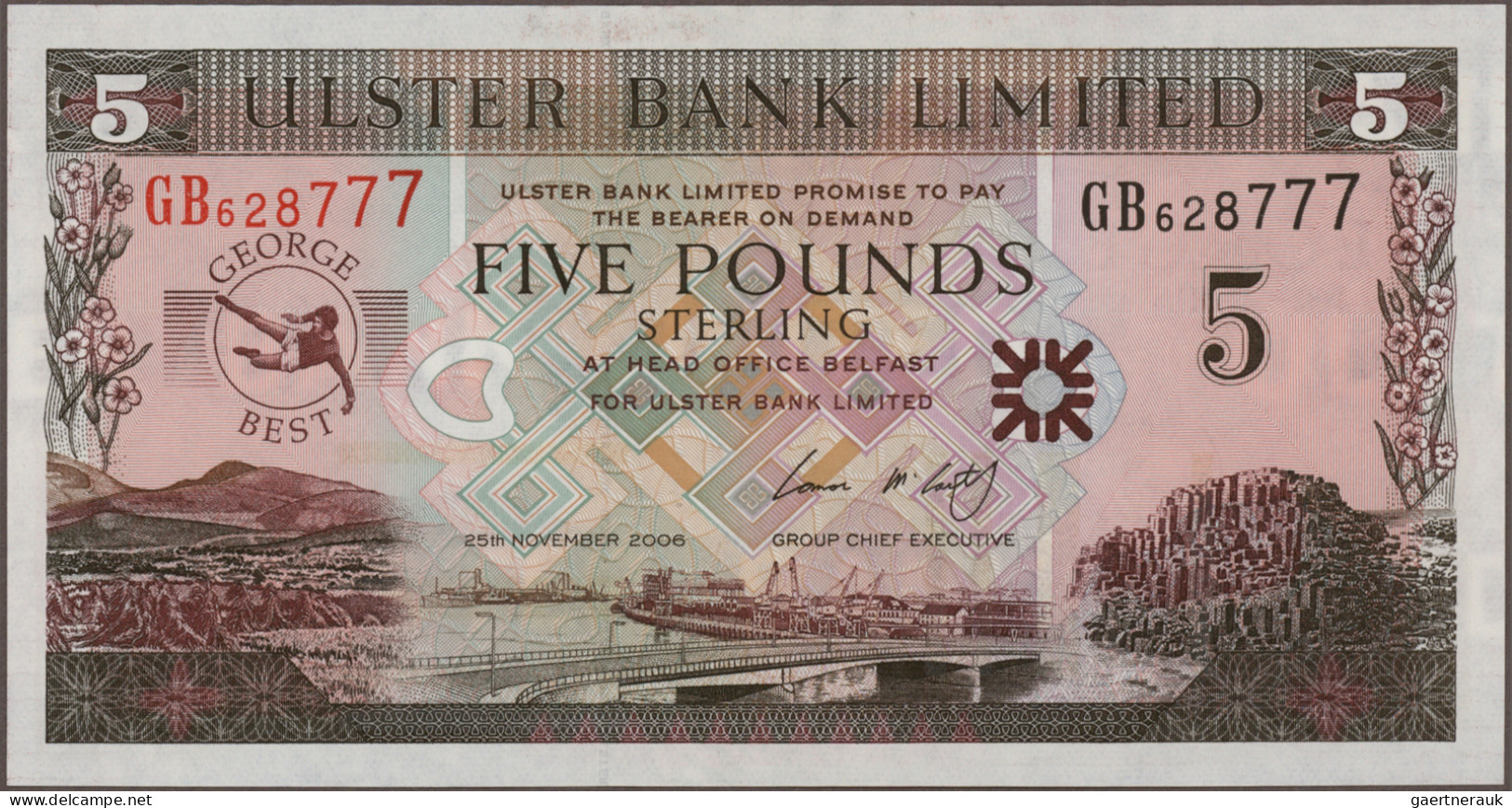 Northern Ireland: Ulster Bank Limited, Lot With 6 Banknotes, 1939-2012 Series, W - Other & Unclassified