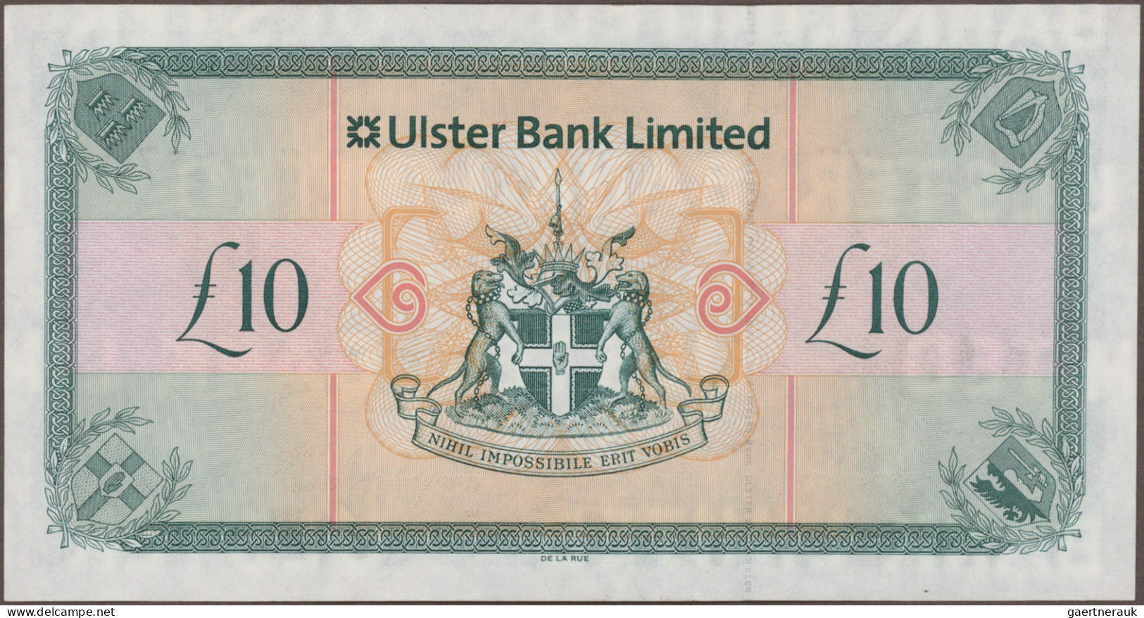 Northern Ireland: Ulster Bank Limited, Lot With 6 Banknotes, 1939-2012 Series, W - Other & Unclassified