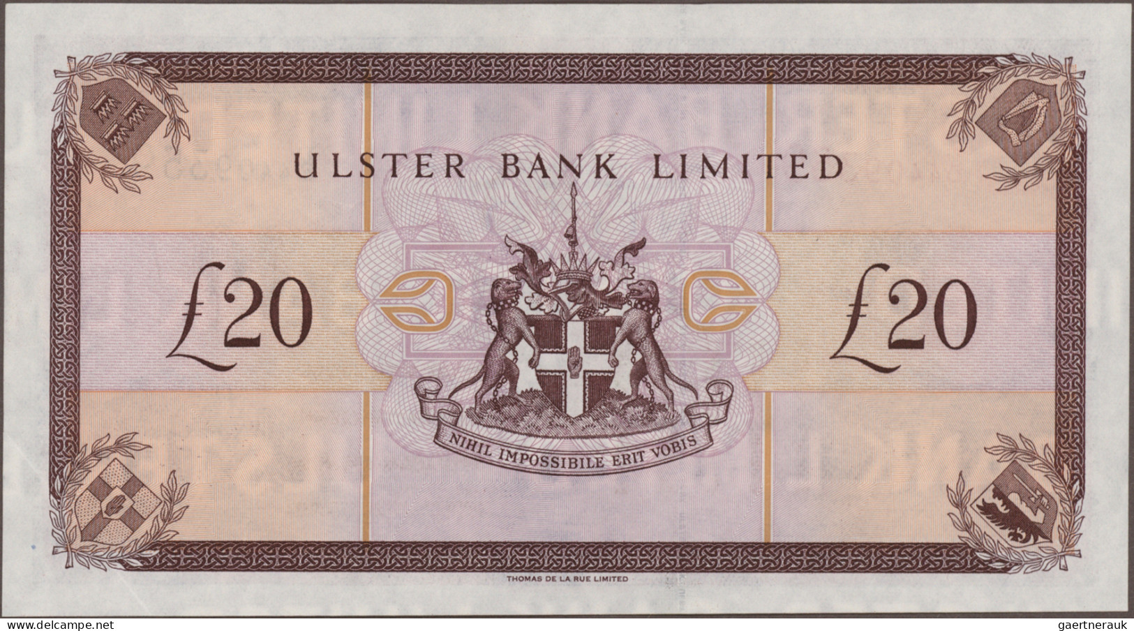 Northern Ireland: Ulster Bank Limited, Lot With 6 Banknotes, 1939-2012 Series, W - Other & Unclassified