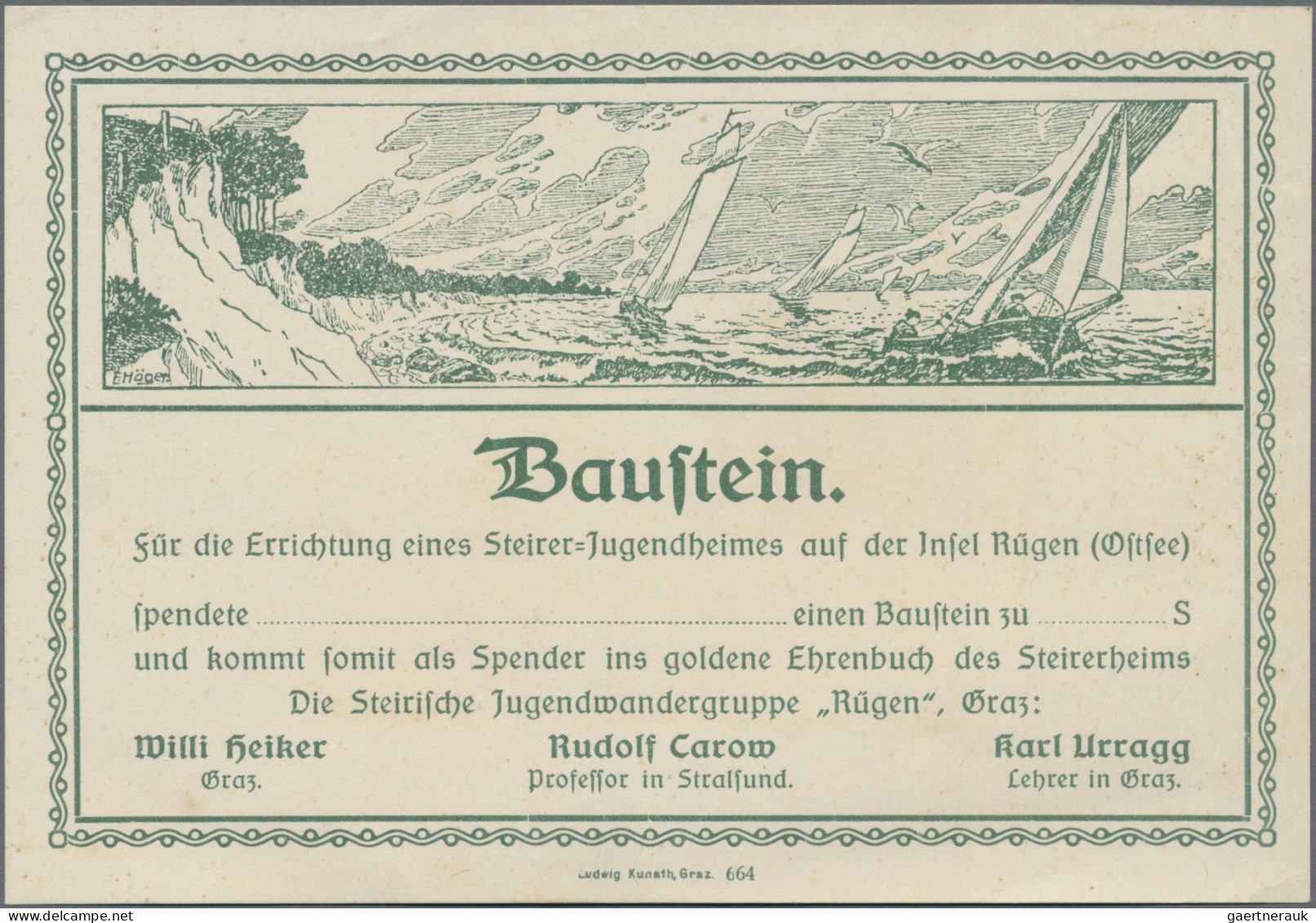 Deutschland - Notgeld - Mecklenburg-Vorpommern: Rügen, Steirische Jugendwandergr - [11] Emisiones Locales