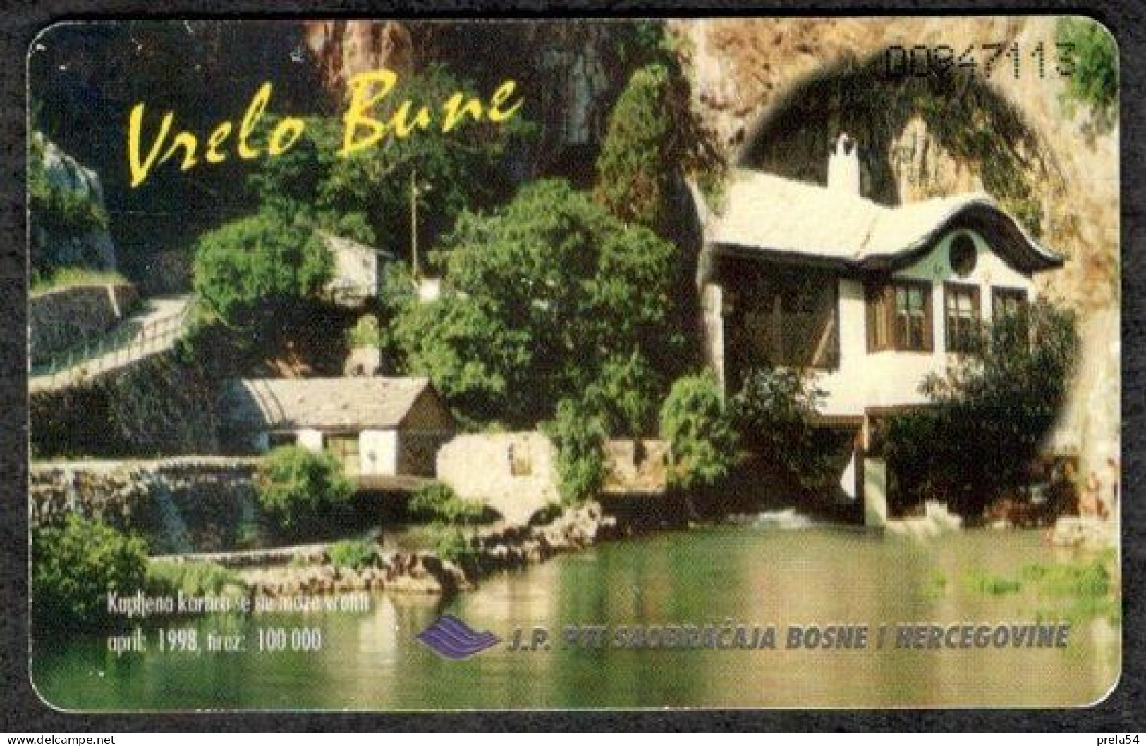 Bosnia Sarajevo -  The Source Of The River Buna Used Chip Card - Bosnia