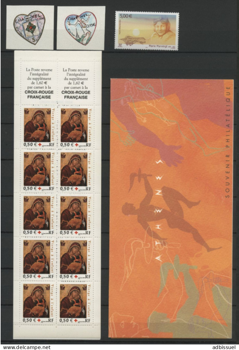 2004 ANNEE COMPLETE VENDUE A LA VALEUR FACIALE DES TIMBRES Cote 407,50 € neufs ** (MNH) Qualité TB Lire description