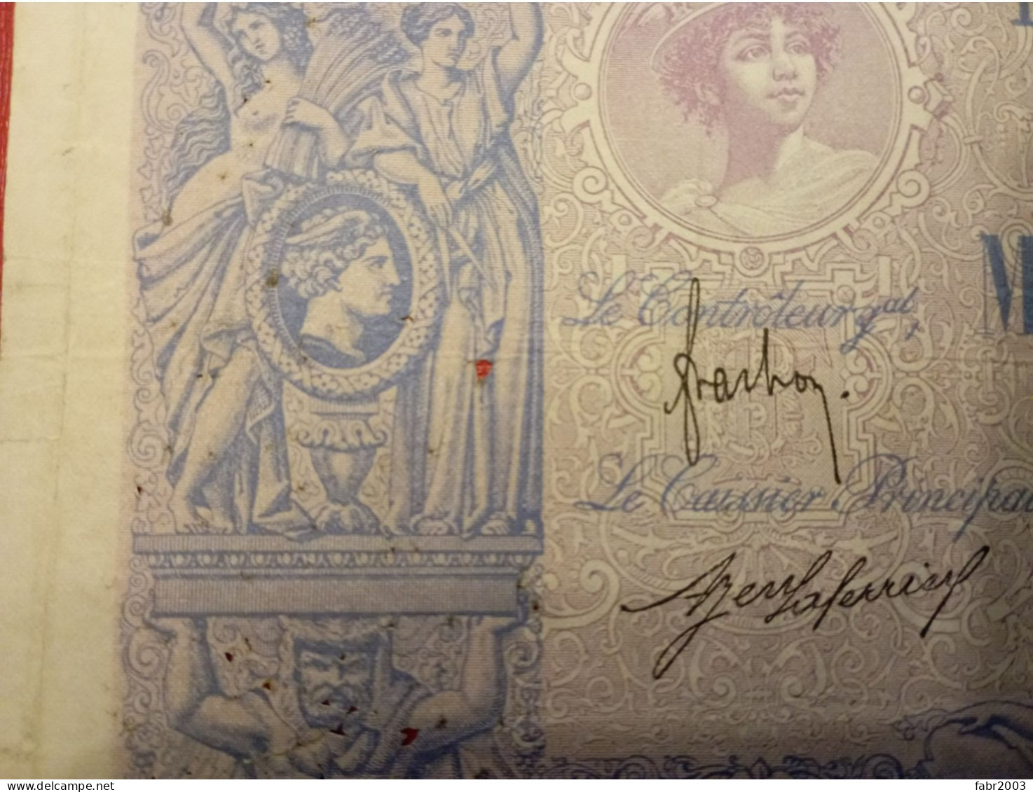 1000 Francs Bleu Et Rose 03/04/1916. Etat Voir Photos - 1 000 F 1889-1926 ''Bleu Et Rose''