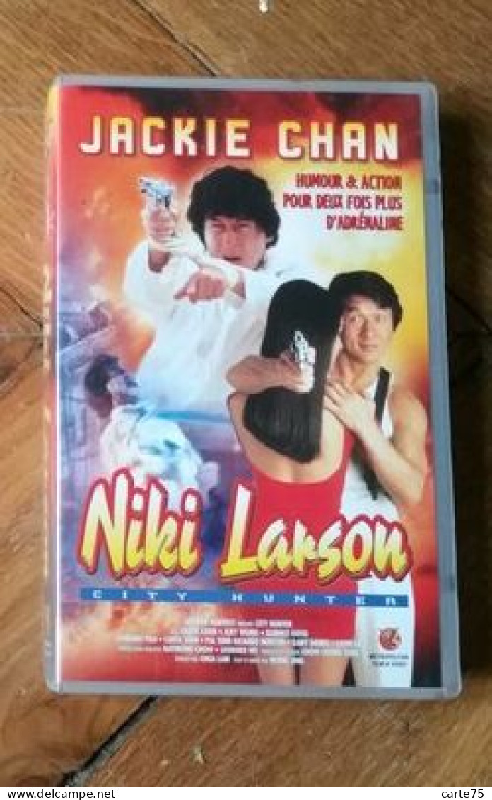 VHS Nicky Larson, Alias City Hunter Alias Ryo Saeba Avec Jackie Chan L'adaptation Du Manga Par Hong Kong Wong Jing 1993 - Crime