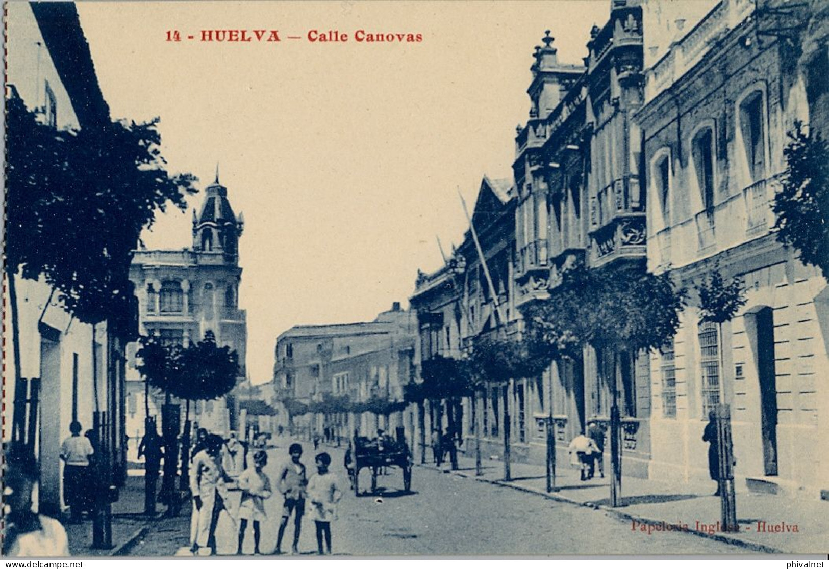 HUELVA , CALLE CÁNOVAS  , T.P. NO CIRCULADA - Huelva