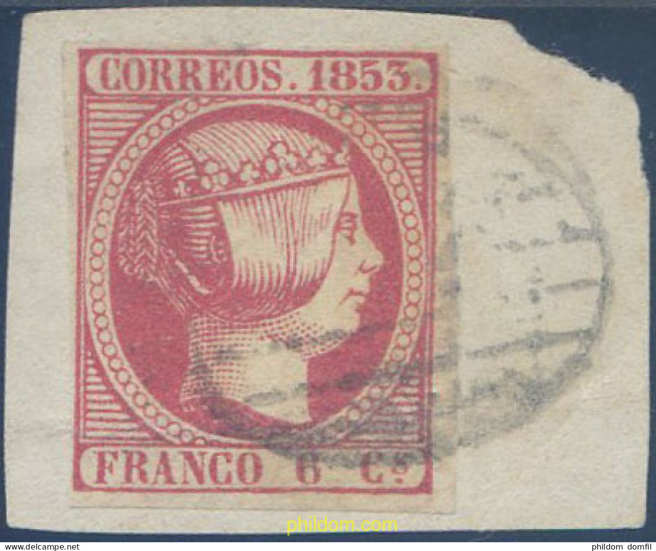 650801 USED ESPAÑA 1853 ISABEL II - Unused Stamps