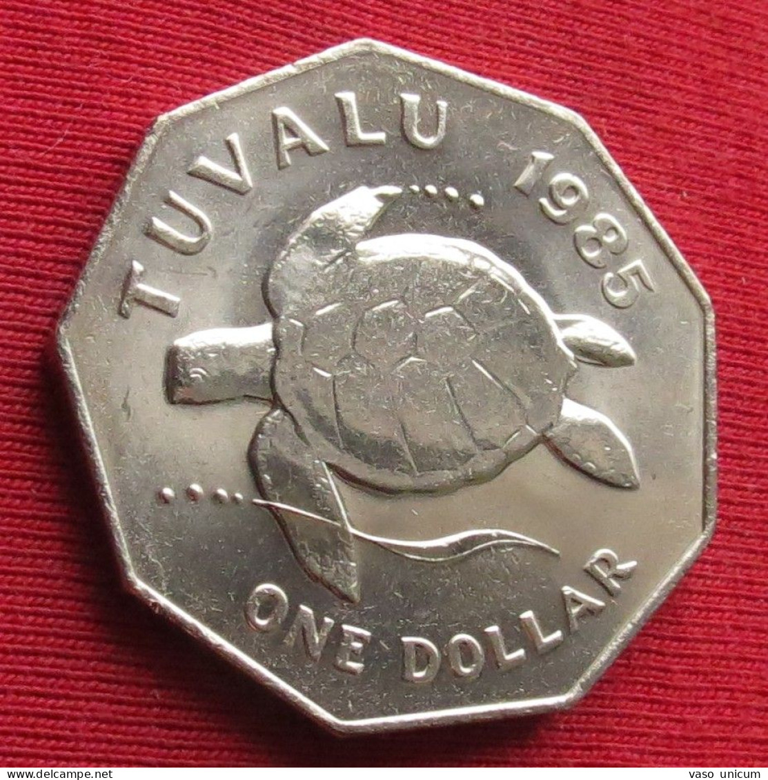 Tuvalu 1 $ 1985 Turtle  UNC - Tuvalu