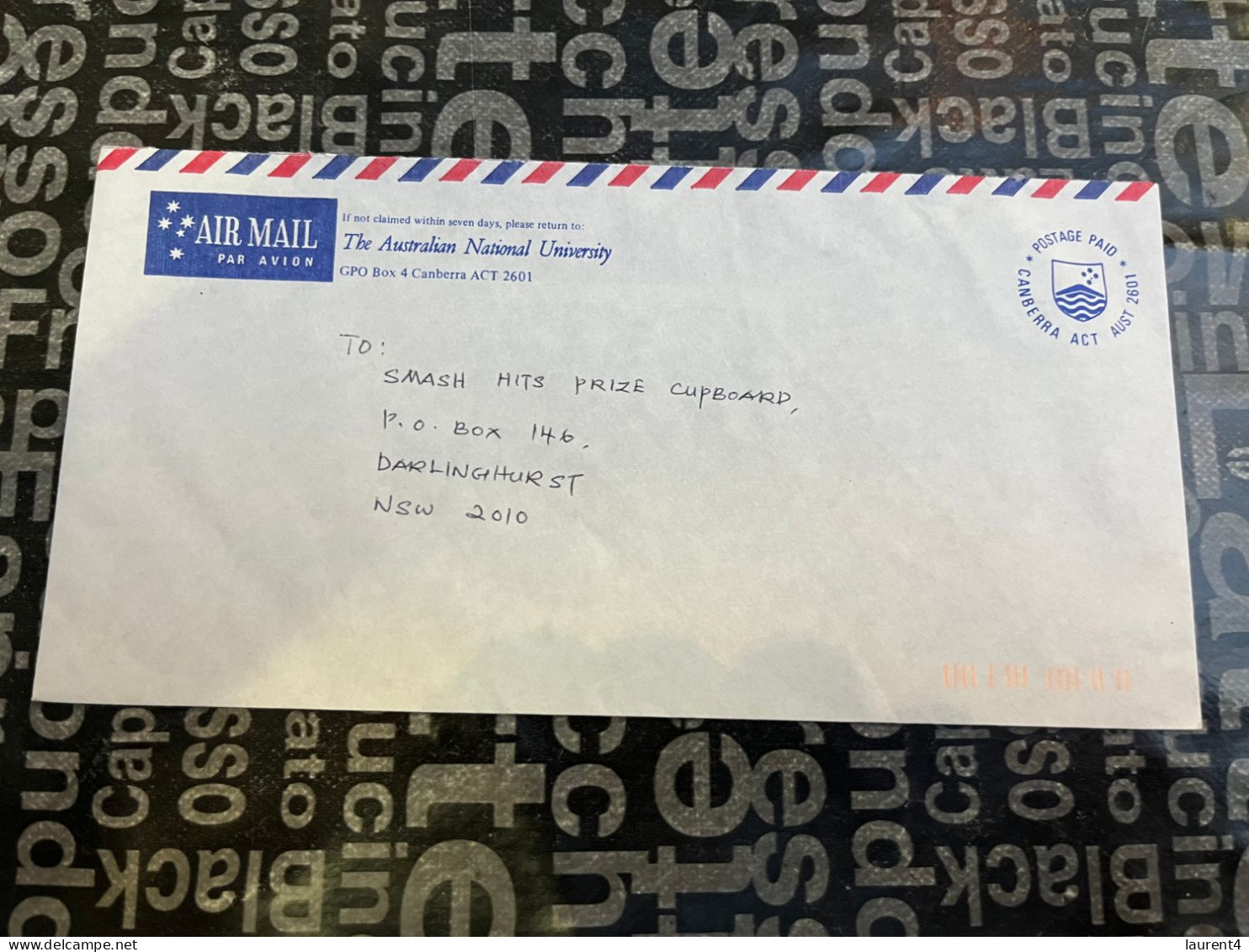 15-1-2024 (1 X 14) Letter Posted Within Australia - Postage Paid Canberra University - Briefe U. Dokumente