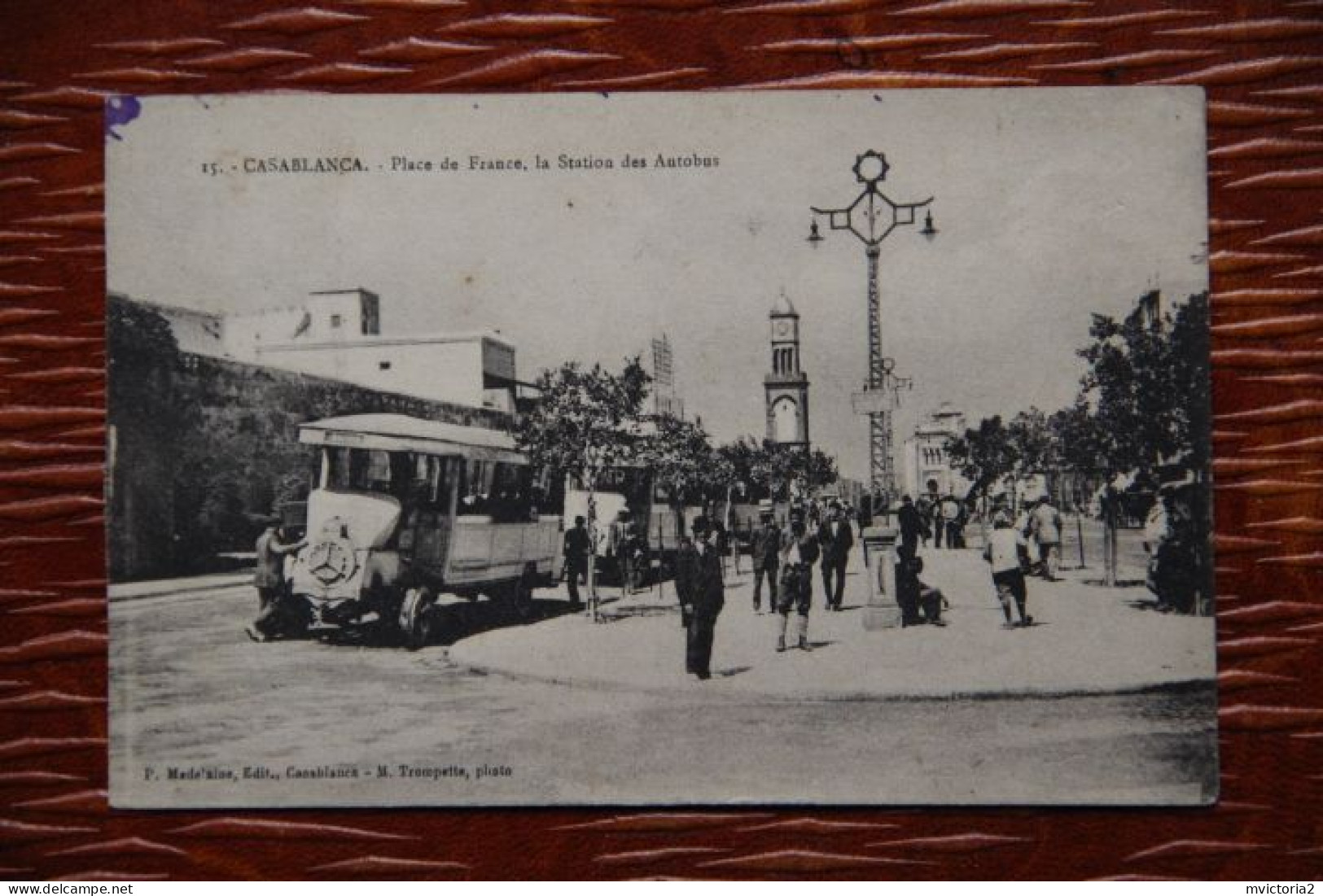 MAROC - CASABLANCA : Place De FRANCE Et La Station Des Autobus - Casablanca