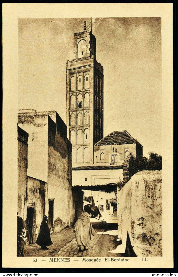 A66  MAROC CPA MEKNES - MOSQUEE EL BERDAINE - Colecciones Y Lotes