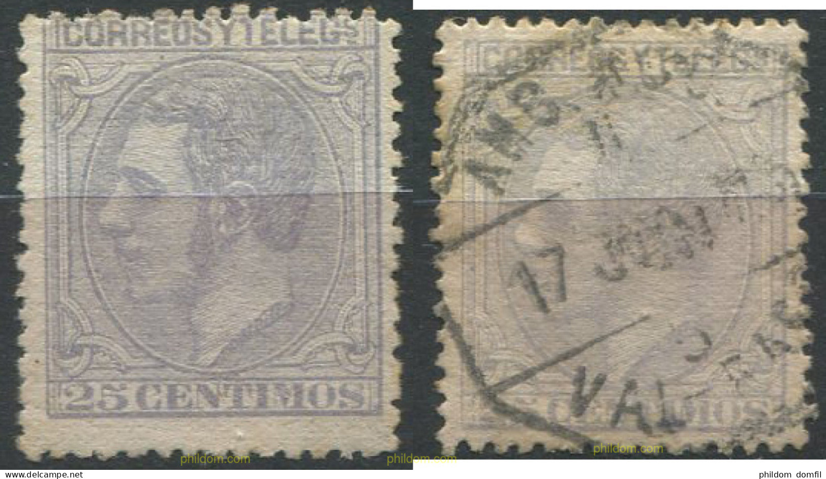 707266 MNH ESPAÑA 1879 ALFONSO XII - Unused Stamps