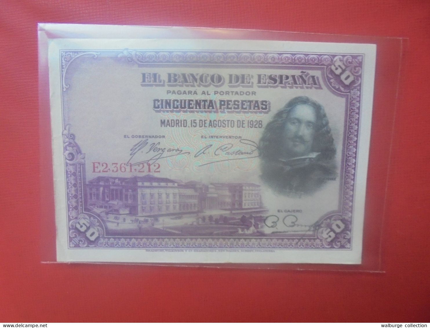 ESPAGNE 50 PESETAS 1928 Circuler (B.32) - 50 Pesetas