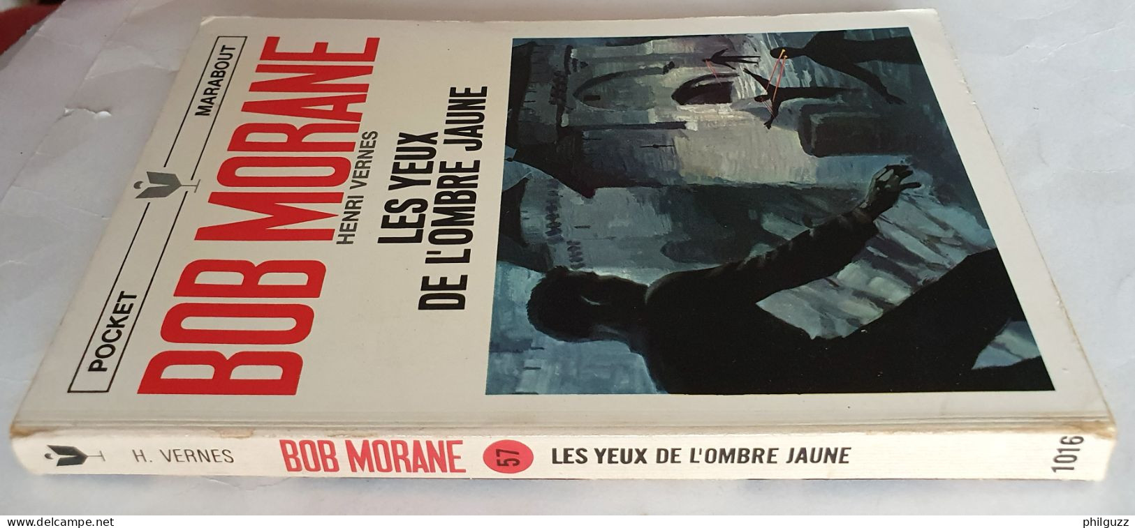 Livre Pocket Marabout 1016 Bob Morane Les Yeux De L'ombre Jaune 1969 Joubert - Aventura