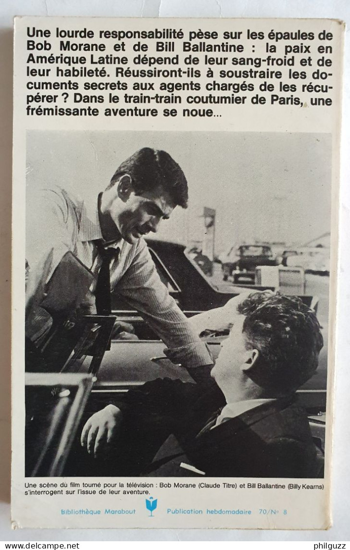 Livre Pocket Marabout 1038 Bob Morane Mission à Orly 1970 Joubert - Aventure