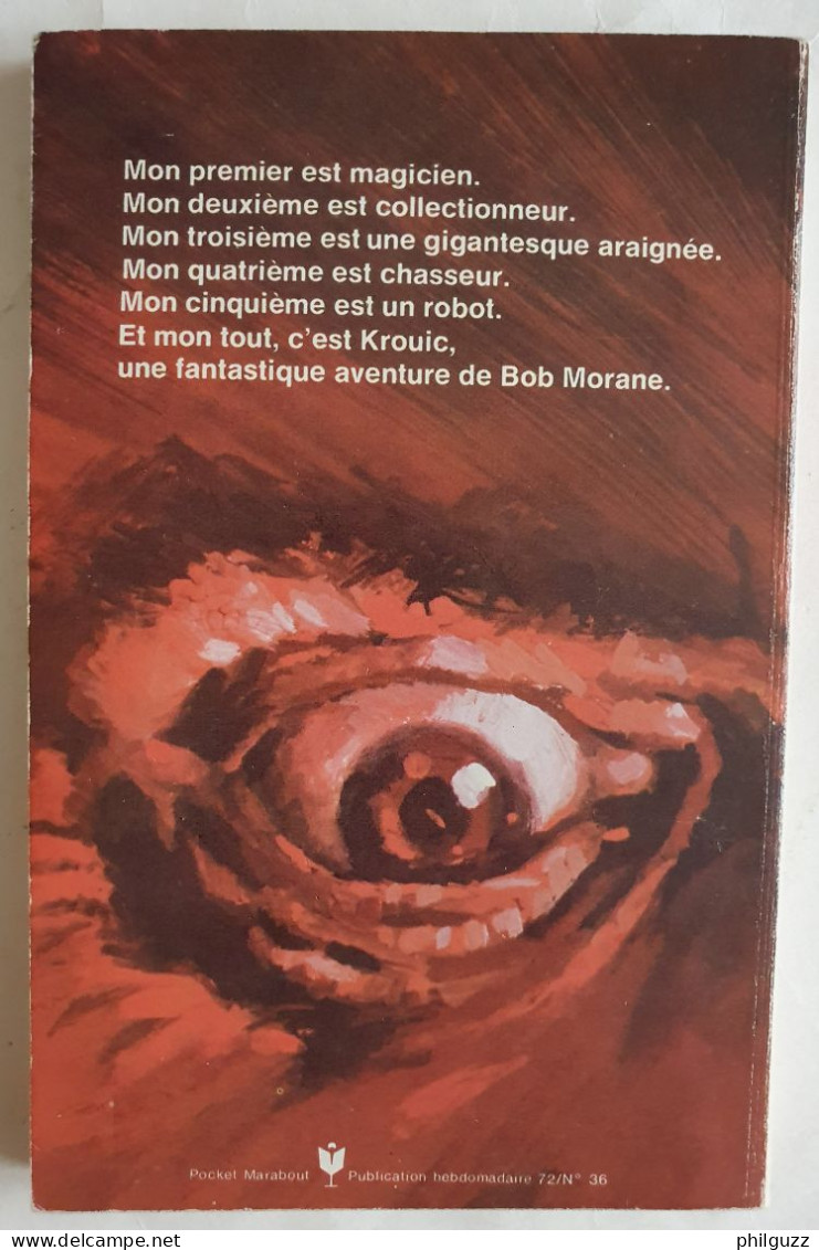 Livre Pocket Marabout 109 Bob Morane Krouic 1972 Joubert - Avontuur