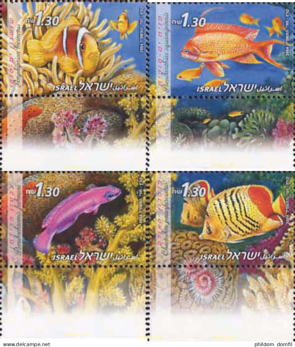 328729 MNH ISRAEL 2004 PECES DEL MAR ROJO - Neufs (sans Tabs)