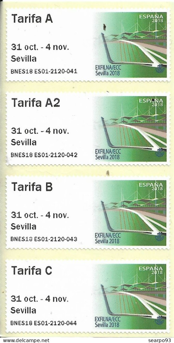 SPAIN. ATM. EXFILNA SEVILLA 2018 - Timbres De Distributeurs [ATM]