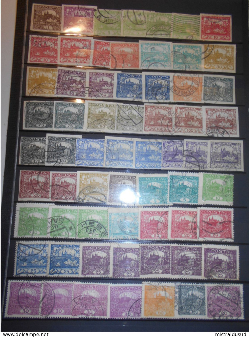 Tchecoslovaquie , 60 Timbres Obliteres - Used Stamps