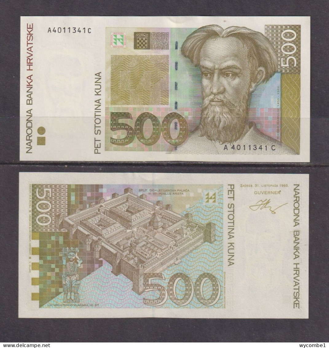 CROATIA - 1993 500 Kuna AUNC Banknote - Croazia