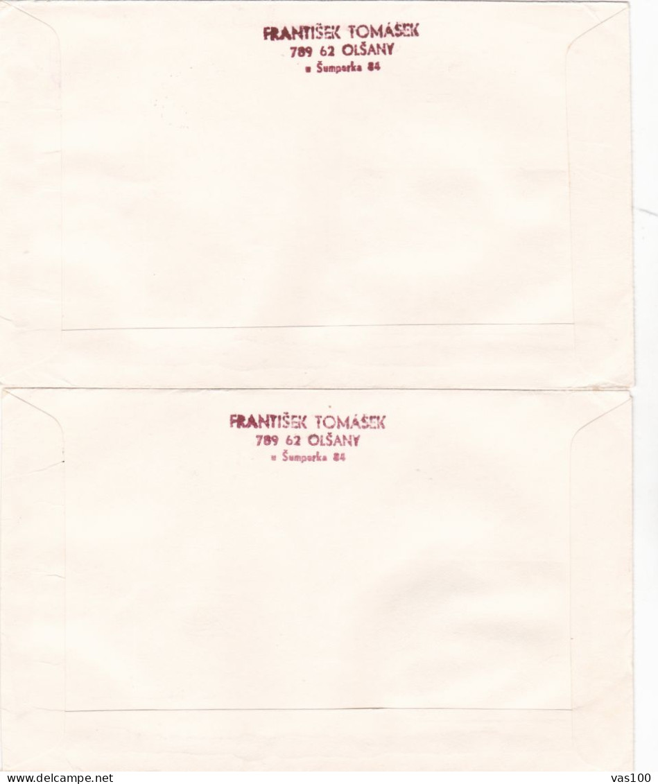 THE PAINTING 1978 COVERS 2 FDC CIRCULATED Tchécoslovaquie - Cartas & Documentos