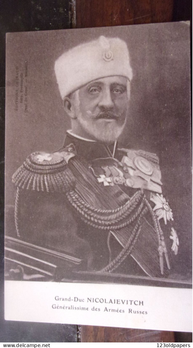 Russie - Le Grand Duc Nicolas Nikolaïevitch, Généralissime Des Armee  RUSSES - Rusia