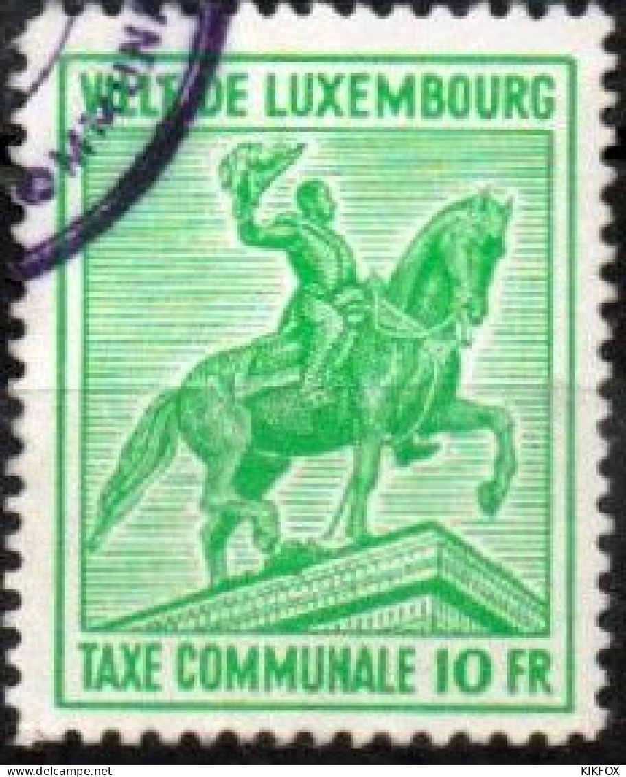 Luxembourg , Luxemburg , TAXE COMMUNALE VILLE DE LUXEMBOURG,  GESTEMPELT, OBLITERE - Revenue Stamps