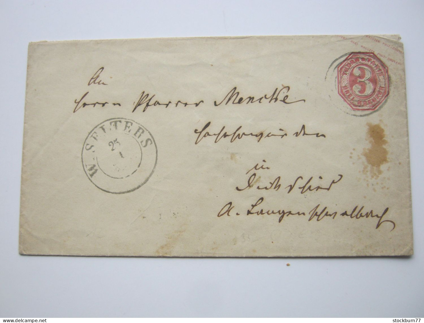 Thurn Und Taxis ,  W.SELTERS      , Klarer  Stempel  Auf Ganzsache - Lettres & Documents