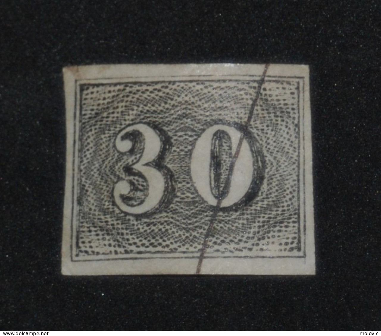 BRAZIL 1850, Figure, "Cat's Eye", Mi #13, Used - Gebraucht