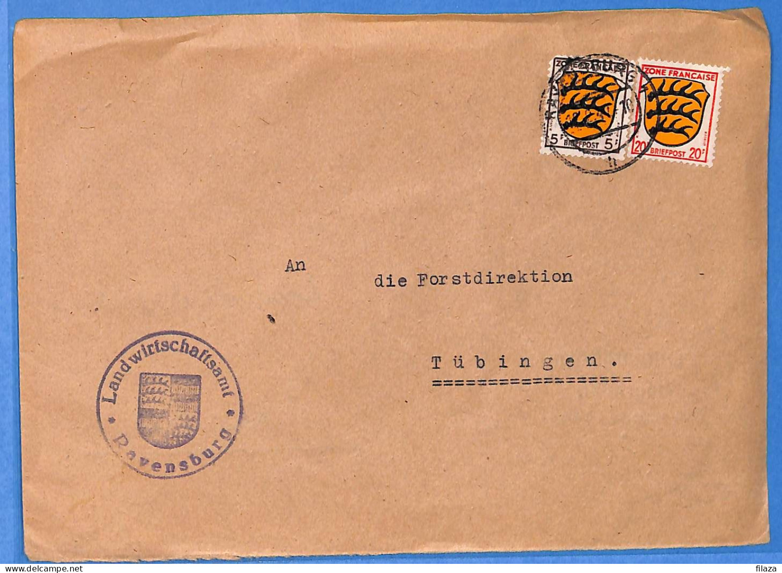 Allemagne Zone Française 1947 - Lettre De Ravensburg - G27509 - Sonstige & Ohne Zuordnung