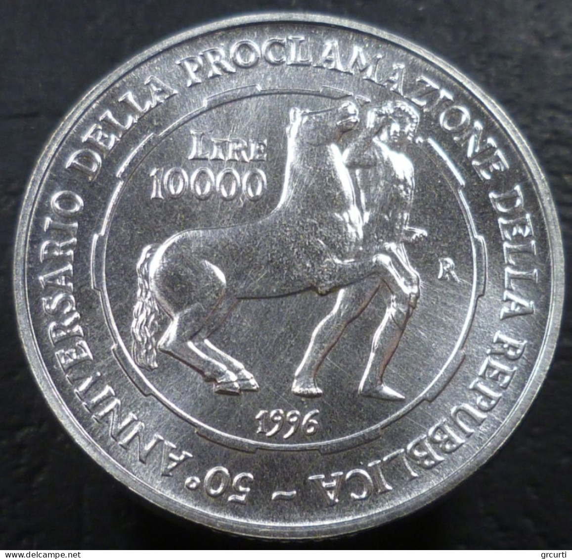 Italia - 10.000 Lire 1996 - 50° Proclamazione Della Repubblica Italiana - Gig# 469 - KM# 179 - 10 000 Lire