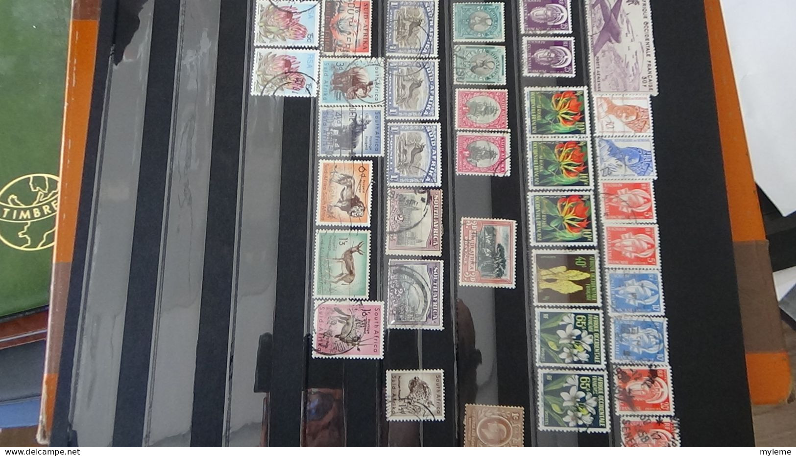 Berlin, belle collection de timbres oblitérés dans un classeur (album)
