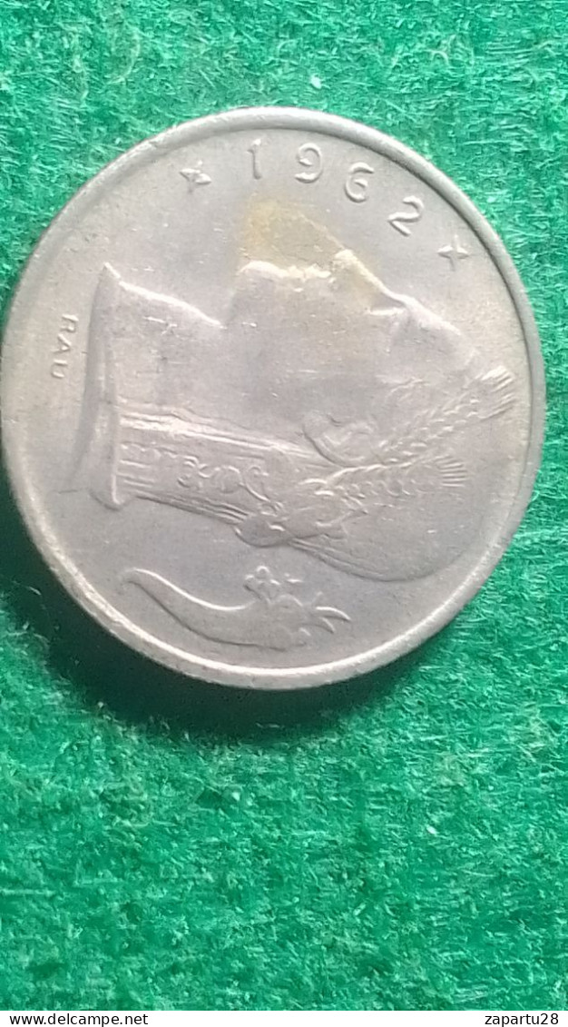 BELÇİKA- 1962    5   FRANK - 5 Francs